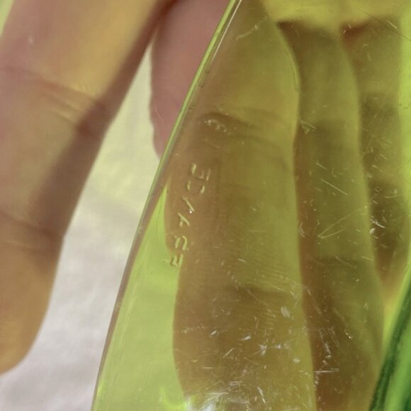 Vintage Duralex France Galaxie Lime Green Glass Dinner Plates X3 - Picture 13 of 14